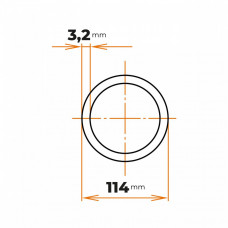 Rúra zváraná 114 / 3,2 mm