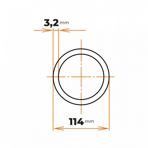 Rúra zváraná 114 / 3,2 mm