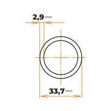 Rúra zváraná 33,7 / 2,9 mm