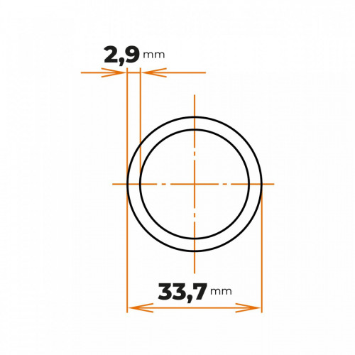 Rúra ZN 33,7 / 2,9 mm (1")