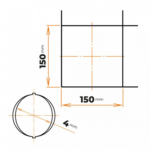 Sieť 4 / 150 x 150 mm / 2000 x 3000 mm