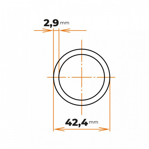 Rúra ZN 42,4 / 2,9 mm (5/4")