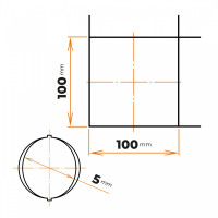 Sieť 5 / 100 x 100 mm / 2000 x 3000 mm