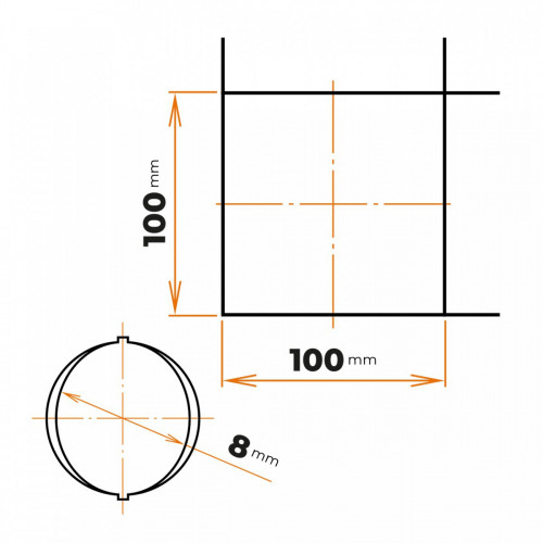 Sieť 8 / 100 x 100 mm / 2000 x 3000 mm