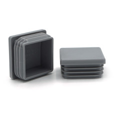 Zátka štvorcová / 056-034 / 15 x 15 / 1 - 2 mm (šedá)