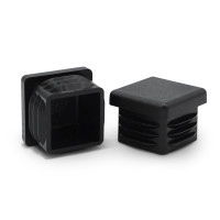 Zátka štvorcová / 056-034 / 40 x 40 / 1 - 2 mm (čierna)