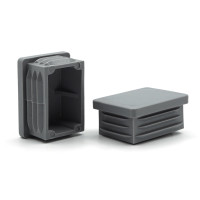 Zátka obdĺžniková / 057-034 / 40 x 30 / 1 - 2 mm (šedá)