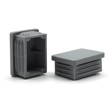 Zátka obdĺžniková / 057-034 / 20 x 10 / 1 - 1,5 mm (šedá)