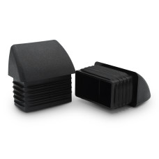 Zátka obdĺžniková, zakončovacia / 600-034 / 50 x 30 / 1,5 - 2 mm (čierna)