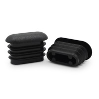 Záslepka oválna / 321-034 / 35 x 15 mm / 1 - 2 mm (čierna)