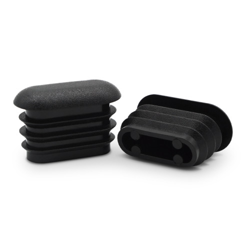 Záslepka oválna / 321-034 / 35 x 15 mm / 1 - 2 mm (čierna)