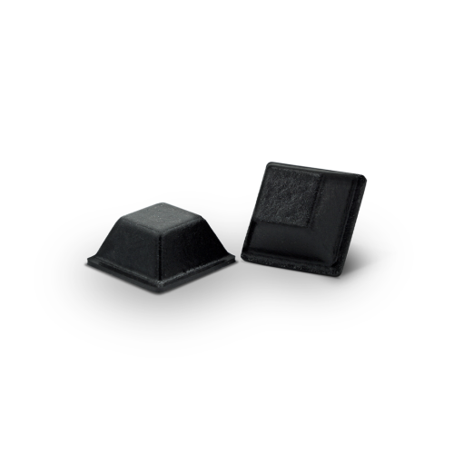 Nožička samolepiaca, štvorcová / 117-034 / 12,6 x 12,6 / 5,7 mm (čierna)