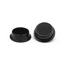 Nožička samolepiaca, okrúhla, rovná / 117b-034 / 7,5 / 3 mm (čierna)