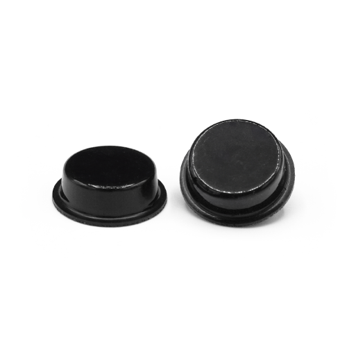 Nožička samolepiaca, okrúhla, rovná / 117b-034 / 7,5 / 3 mm (čierna)
