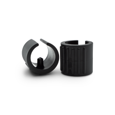 Nožička sedlová s tŕňom, kruhová základňa / 147-034 / 20 - 22 mm (čierna)