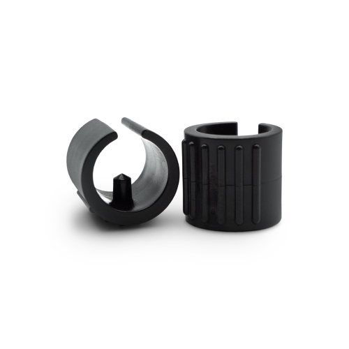 Nožička sedlová s tŕňom, kruhová základňa / 147-034 / 20 - 22 mm (čierna)