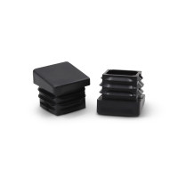 Nožička štvorcová, šikmá / 203-034 / 25x25 / 1-2 mm (čierna)