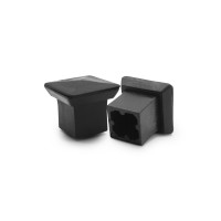Nožička štvorhranná, šikmá, rozšírená / 239-034 / 25x25 / 1-2 mm (čierna)