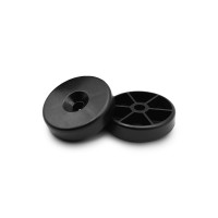 Klzák nábytkový, kruhový / 416a-034 / 40 / 10 mm (čierna)