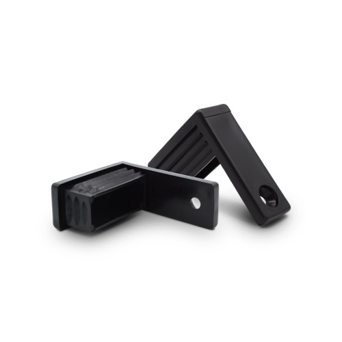 Klzák so zátkou do uzatvoreného profilu, obdĺžnikový / 059-034 / 30 x 15 / 1-2 mm (čierna)
