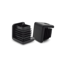 Klzák so zátkou do uzatvoreného profilu, štvorcový / 059-068 / 25 x 25 / 1,5-2 mm (čierna)