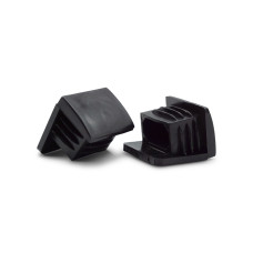 Klzák so zátkou do uzatvoreného profilu, oblý / 217-034 / 30 x 20 / 1-2 mm (čierna)
