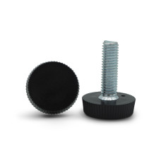 Skrutka rektifikačná / 140-034 / 20 mm / M6 x 17 mm (čierna)