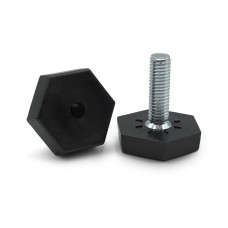 Skrutka rektifikačná / 207-034 / 20 x 20 mm / M8 x 26 mm (čierna)