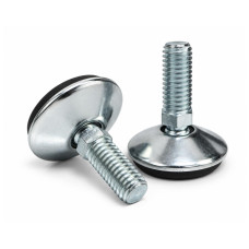 Skrutka rektifikačná s kĺbom / 281-037 / 33 mm / M10 x 20 mm (strieborná)