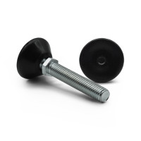 Skrutka rektifikačná s kĺbom / 281-110 / 32 mm / M10 x 50 mm (čierna)