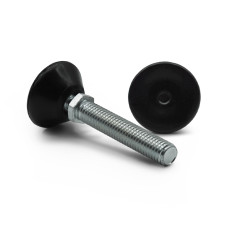 Skrutka rektifikačná s kĺbom / 281-110 / 32 mm / M10 x 50 mm (čierna)