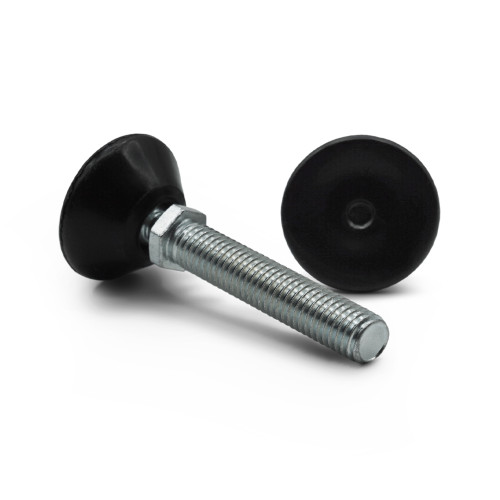 Skrutka rektifikačná s kĺbom / 281-110 / 32 mm / M10 x 50 mm (čierna)