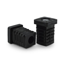 Zátka rektifikačná M8 / 205b-034 / 20 x 20 / 1 - 2 mm (čierna)