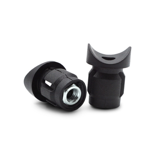 Spojka rúr s kovovou vložkou, 90° / 406-068 / 20 x 1,5 / 20 mm (čierna)