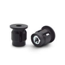 Spojka rúr s kovovou vložkou / 407-068 / 20 x 1,5 mm (čierna)