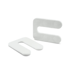 Podložka tvarovaná U / 077a-003 / 35 x 28 x 2 mm (biela)