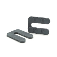 Podložka tvarovaná U / 077a-003 / 35 x 28 x 3 mm (šedá)