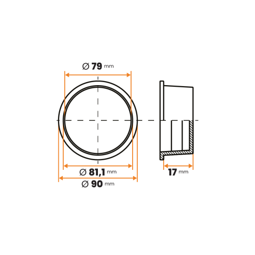 Zátka kruhová / 004-388 / 79 / 81,1 x 17 mm (prírodná)