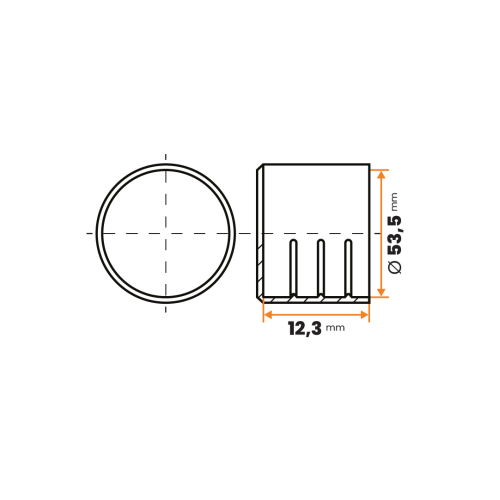 Návlek kruhový / 062d-110 / 53,5 x 12,3 mm (červená)