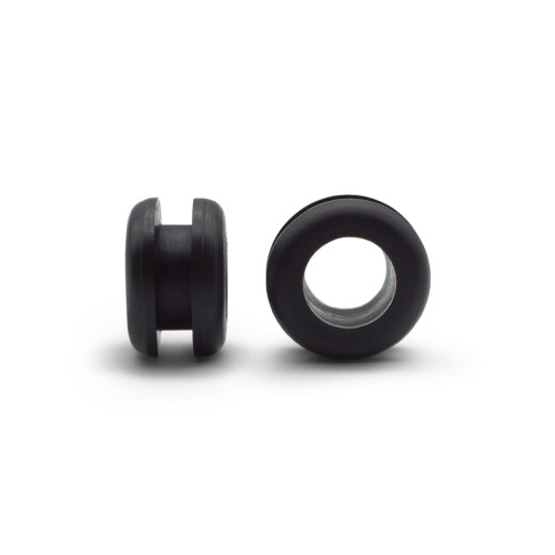 Priechodka káblová do plechu / 042-068 / 1 / 6 x 8 mm (čierna)