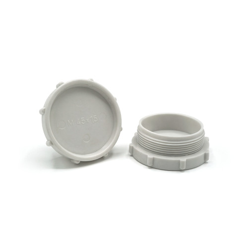 Zátka kruhová / 374-018 / M45 x 1,5 x 13 mm (šedá bledá)