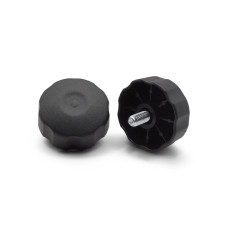 Skrutka kovová s plastovou hlavou / 105a-037 / M8 x 50 x 15 mm (čierna)