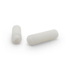 Skrutka plastová - červík / 086-003 / M3 x 12 mm (prírodná)