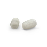 Skrutka plastová - červík / 086-110 / M5 x 8 mm (prírodná)