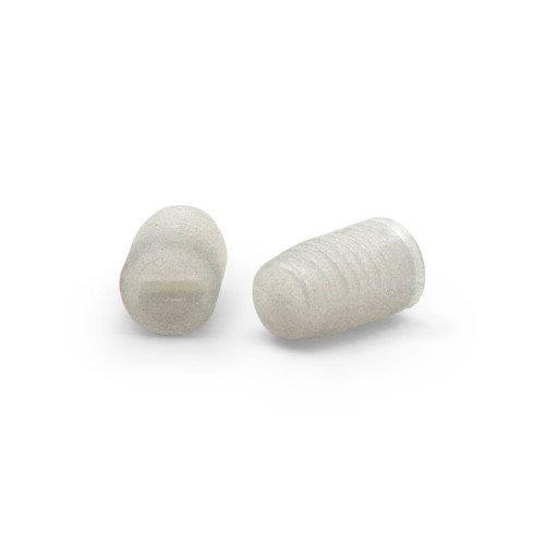 Skrutka plastová - červík / 086-110 / M3 x 6 mm (prírodná)