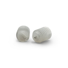 Skrutka plastová - červík / 086-389 / M5 x 6 mm (prírodná)