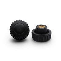 Matica kovová s plastovou hlavou / 106-034 / M5 x 22 mm (čierna)