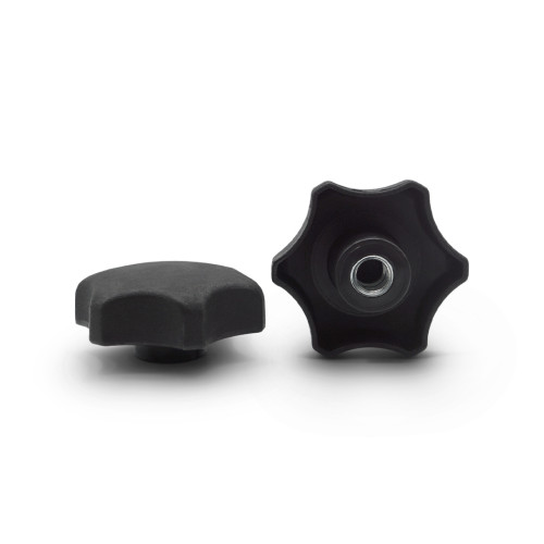 Matica kovová s plastovou hlavou, 6 vrub / 106a-007 / M12 x 68 mm (čierna)
