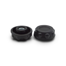 Matica kovová s plastovou hlavou, rovná, 8 vrub / 106b-007 / M5 x 18 mm (čierna)