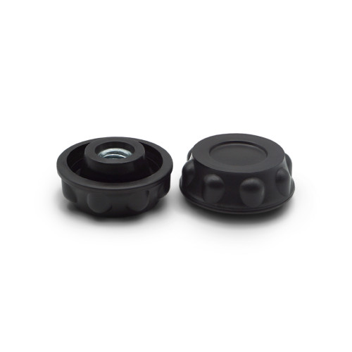 Matica kovová s plastovou hlavou, rovná, 8 vrub / 106b-007 / M5 x 18 mm (čierna)